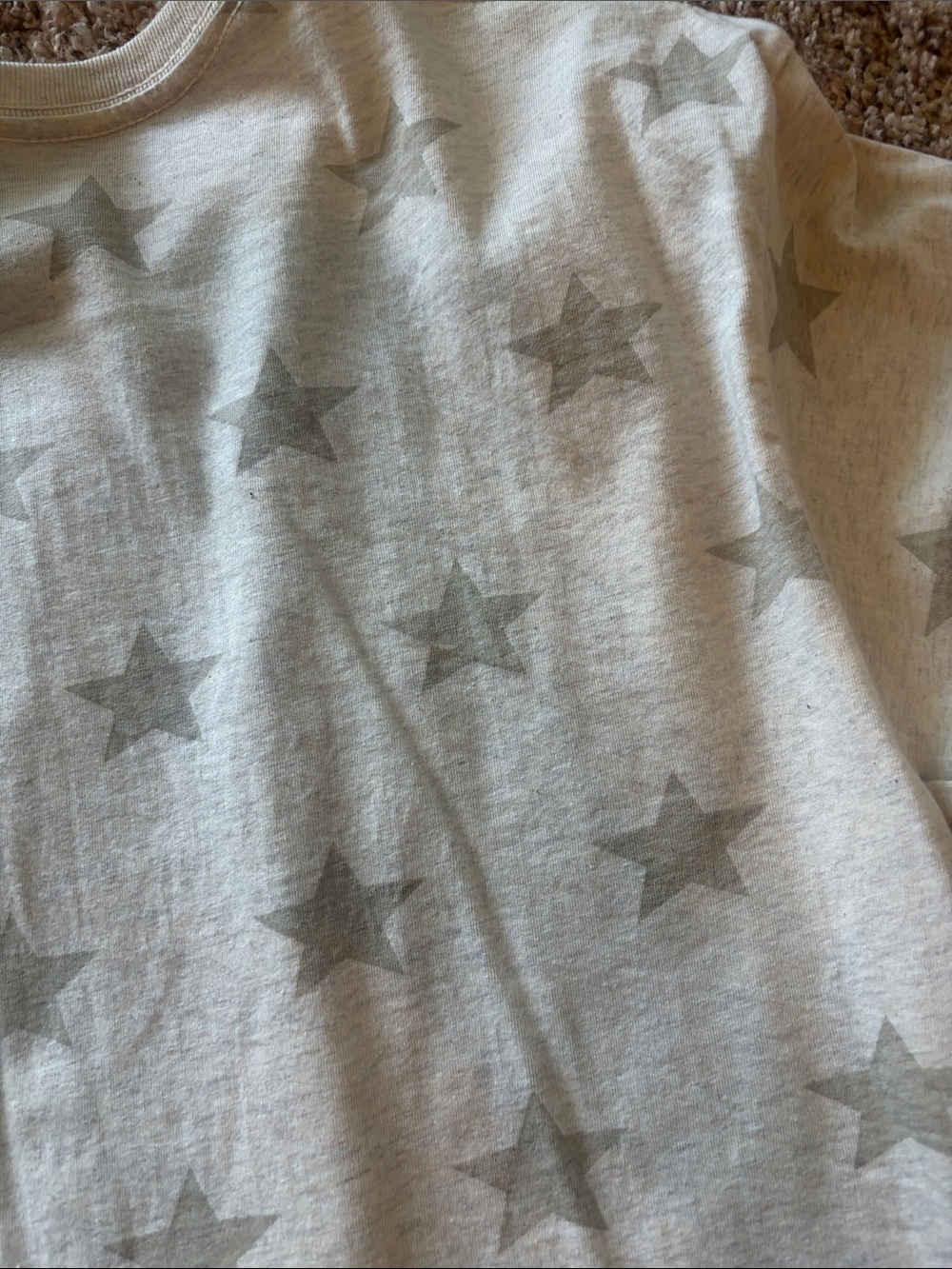 Cream Short-Sleeve Tee with Red Football Graphic - Picture 4 of 4
